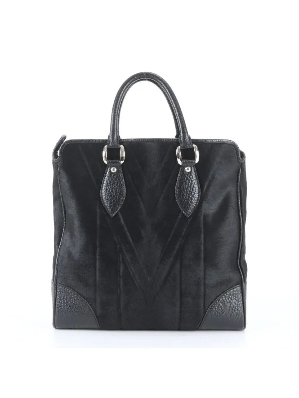 Louis Vuitton Calf Hair Cabas Whistler Leather Tote Bag Shoulder Business